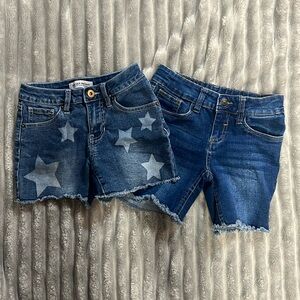 2 pairs goes size 7 denim shorts